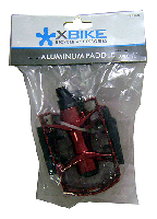 PEDAL DE ALUMINIO ROJO 9/16