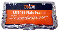 LICENSE PLATE FRAME FLAMES PLASTIC