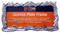 LICENSE PLATE FRAME DECORATIVE PLASTIC