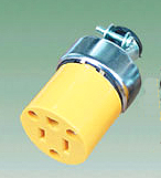 CONECTOR HEMBRA 15AMP POLA. METALICO COM