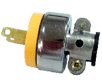 CONECTOR MACHO 2 PIN 15AMP POLA. METALIC