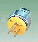 CONECTOR MACHO 15AMP POLAR. METALICO