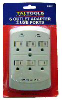 REGLETA 6 SALIDAS 2 USB