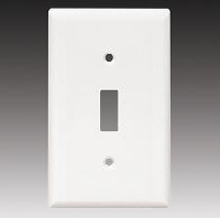 TAPA PARA INTERRUPTOR SENCILLO BLANCO