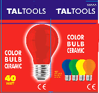 BOMBILLO COLOR INCANDESCENTE  40W